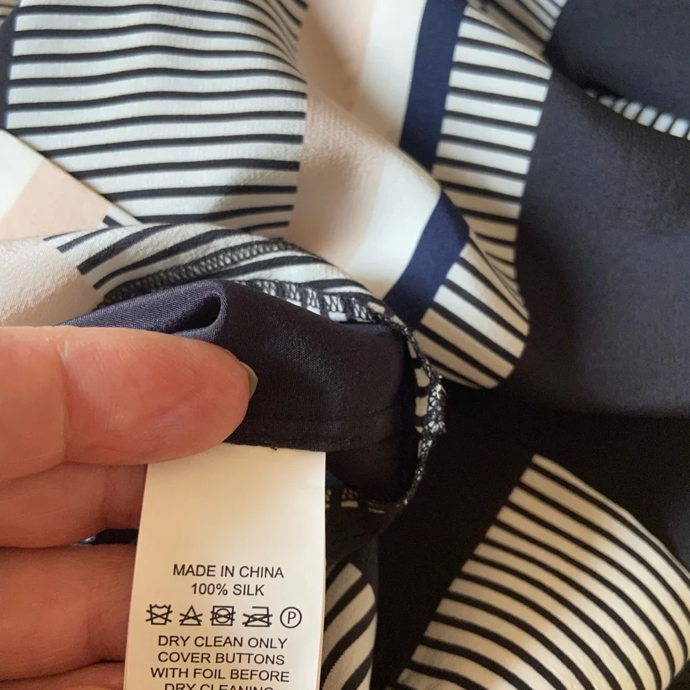 NWOT Kate Spade Geo Wrap Silk  Dress.Size Large